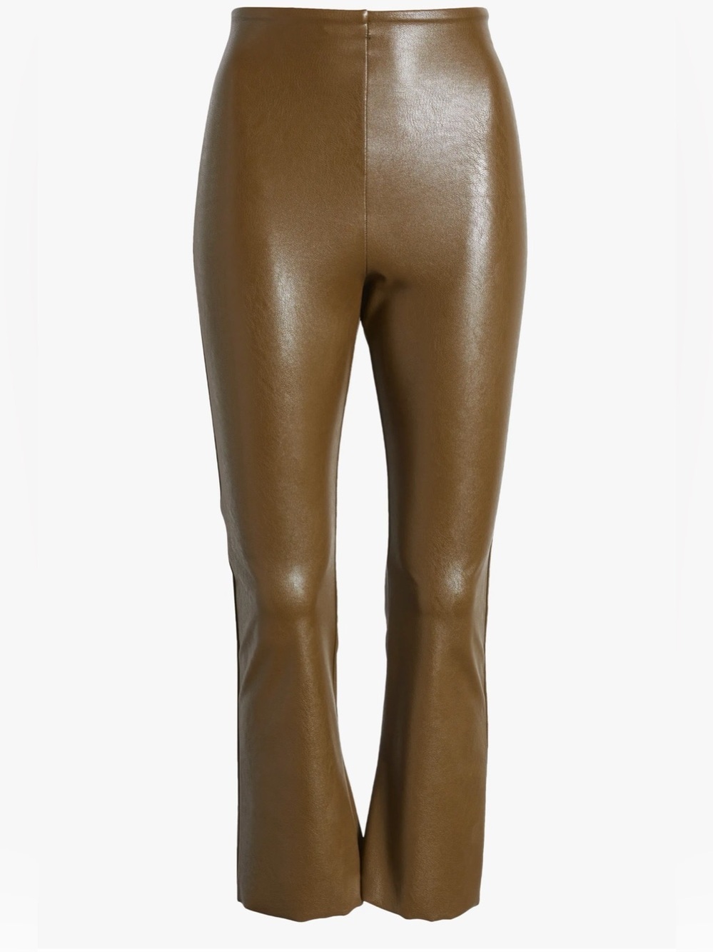 NWT COMANDO Faux Leather Flare Crop Pull-On Pants*